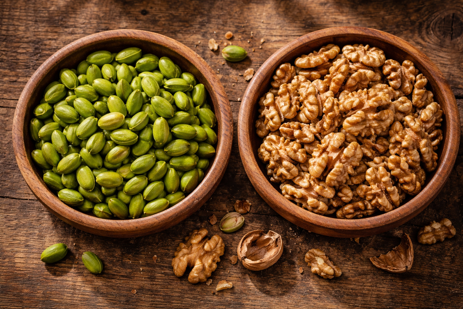 Antep fistigi ve ceviz - baklava ic harci malzemeleri