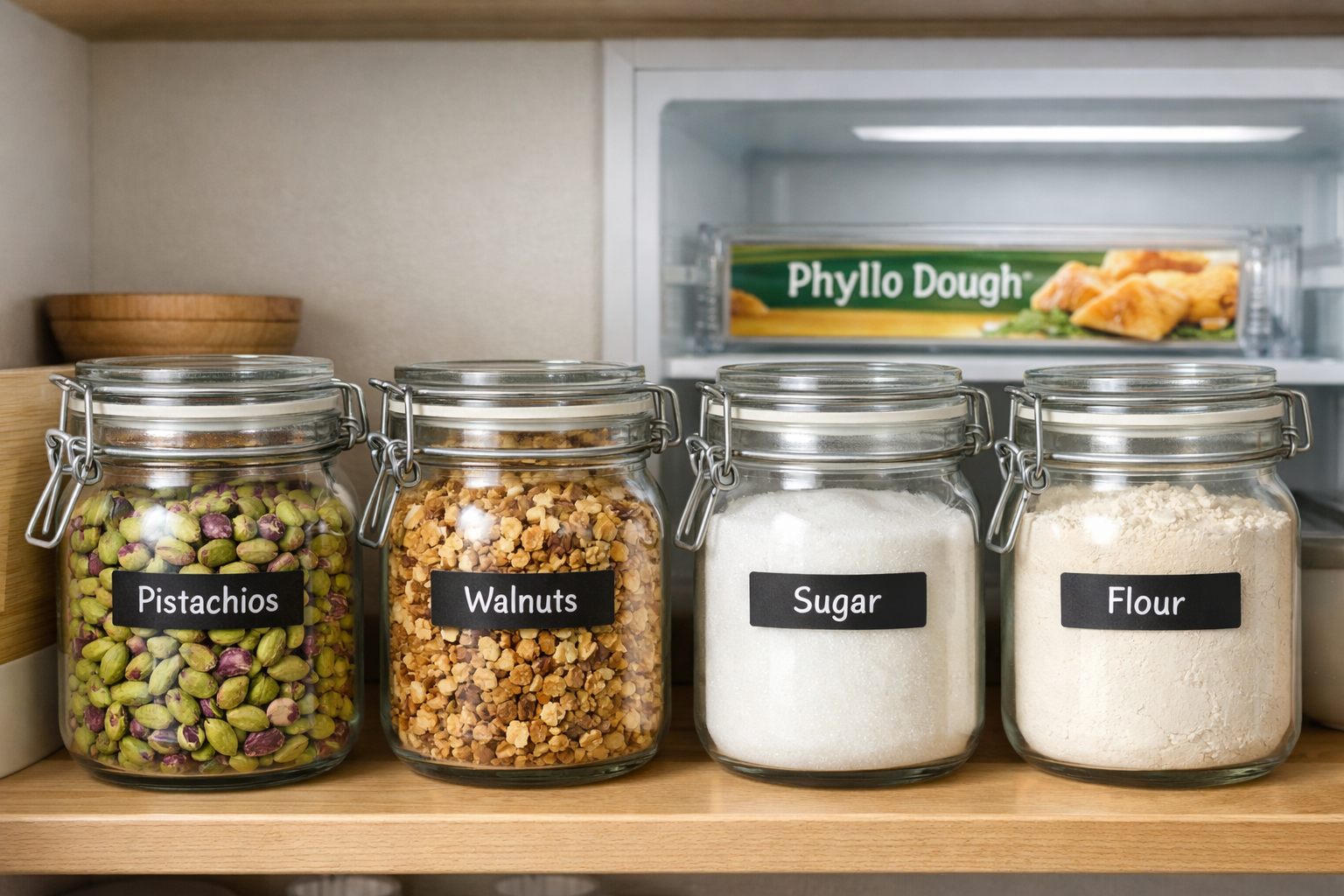 Baklava malzemelerinin dogru saklama kosullari